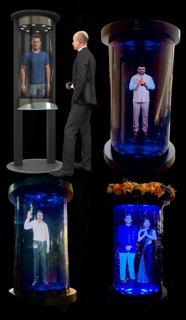 AI Avatar holographic display